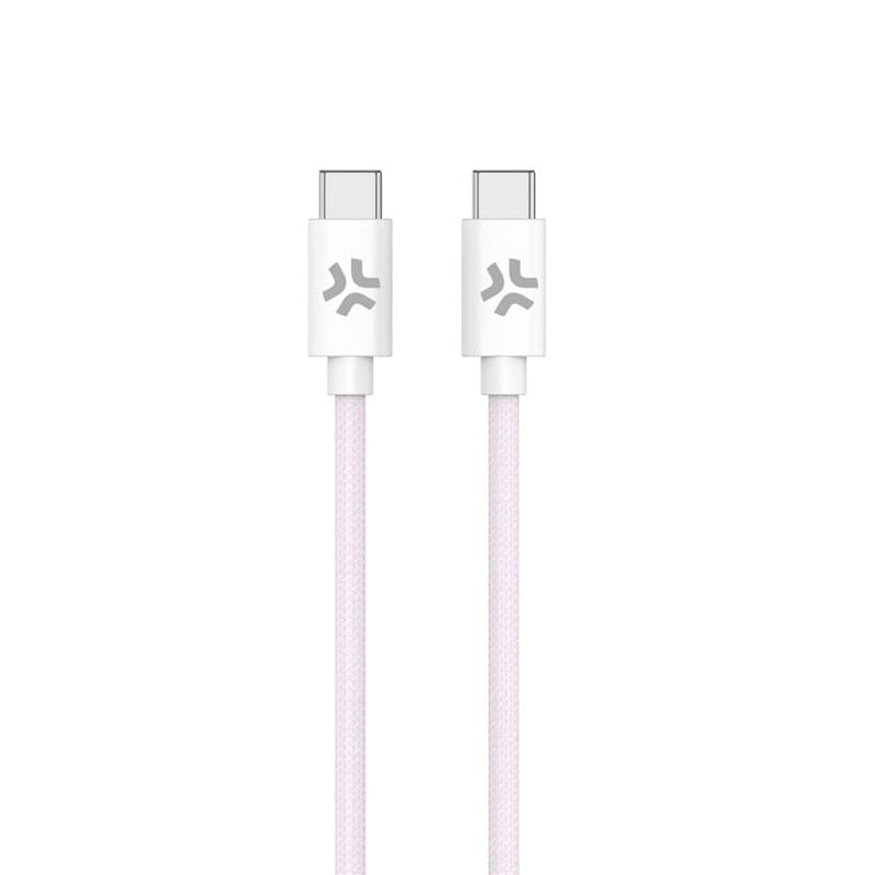 Câble USB-C Celly USBCUSBCCOTTPK Rose 1,5 m - Image 1