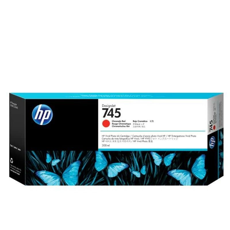 HP Cartouche d'encre DesignJet 745 rouge chromatique, 300 ml - Image 1