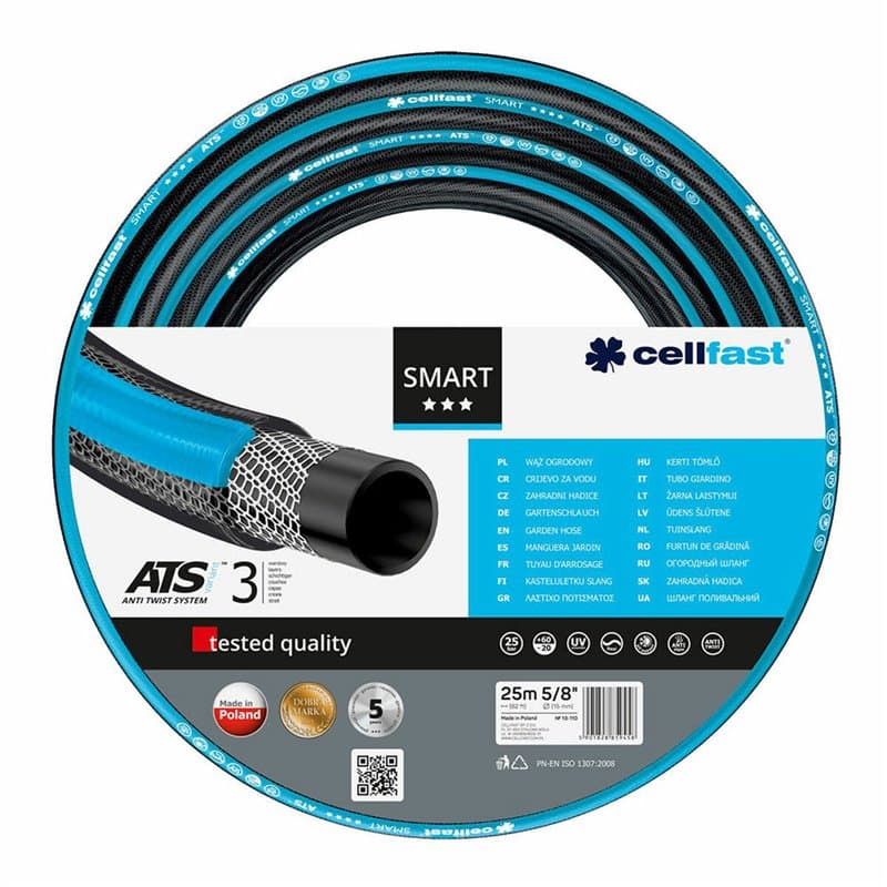 Tuyau d'arrosage Cellfast Smart Ats PVC 25 m Ø 15 mm - Image 1
