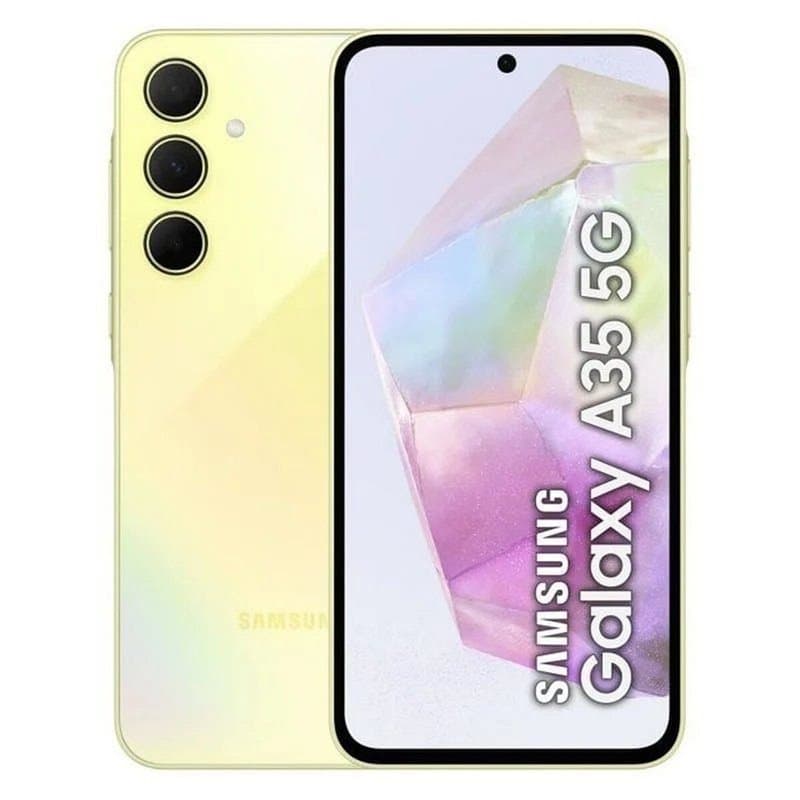 Samsung Galaxy A35 5G 16,8 cm (6.6") Double SIM hybride Android 14 USB Type-C 6 Go 128 Go 5000 mAh Jaune" - Image 1