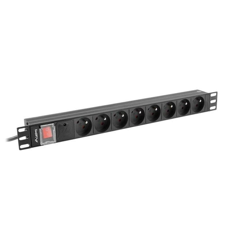 Rallonge 19'' 6 Tomas Schuko Lanberg PDU-06E-0200-BK (2 m) - Image 1