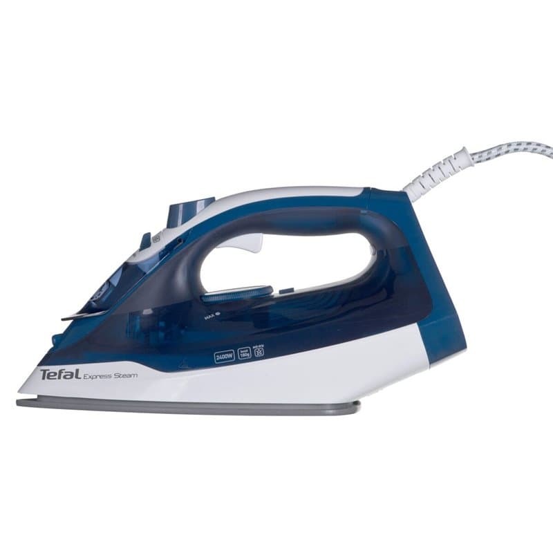 Tefal FV2838 Fer à repasser à sec ou à vapeur Semelle en cérilium 2400 W Bleu, Blanc - Image 1
