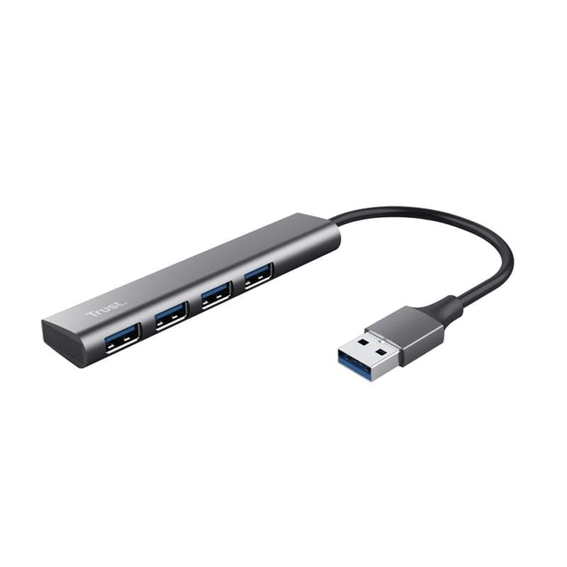 Trust Halyx USB 3.2 Gen 1 (3.1 Gen 1) Type-A 5 Mbit/s Noir, Gris - Image 1