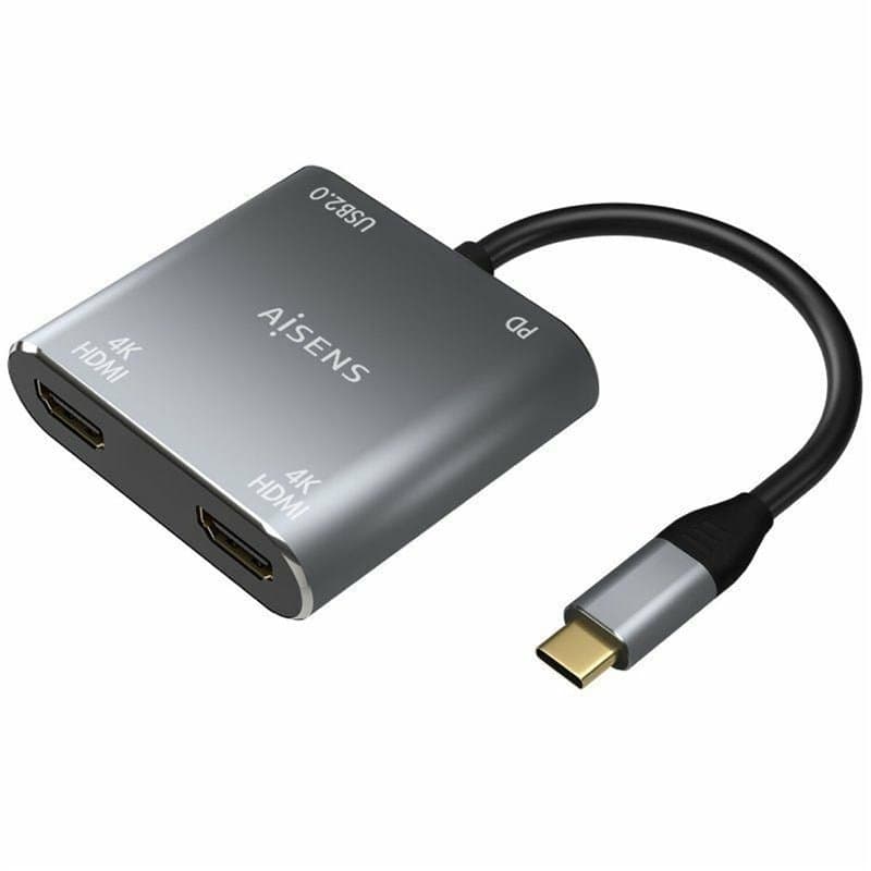 Aisens A109-0625 adaptateur graphique USB 3860 x 2160 pixels Gris - Image 1