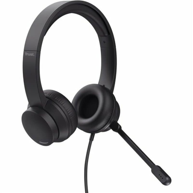 Trust Ayda Casque Avec fil Arceau Appels/Musique Noir - Image 1
