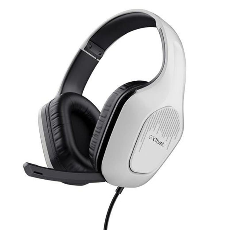 Trust GXT 415PS ZIROX Casque Avec fil Arceau Jouer Noir, Blanc - Image 1