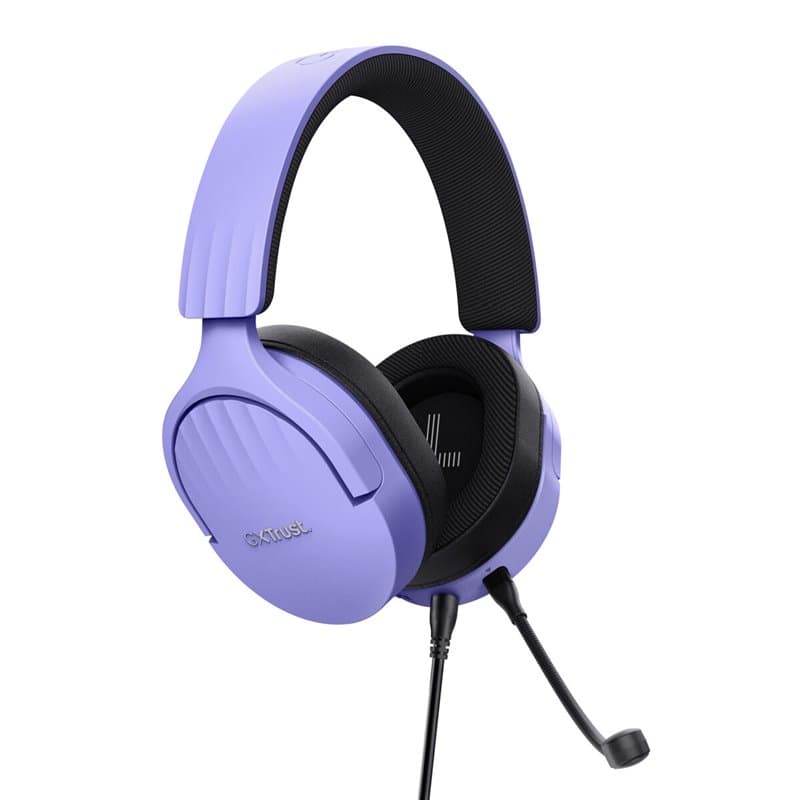 Trust GXT 489P FAYZO Casque Avec fil Arceau Jouer Noir, Violet - Image 1