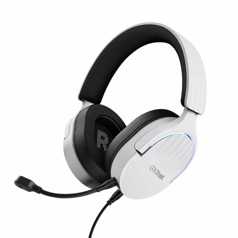Trust GXT 490 FAYZO Casque Avec fil Arceau Moto USB Type-A Noir, Blanc - Image 1