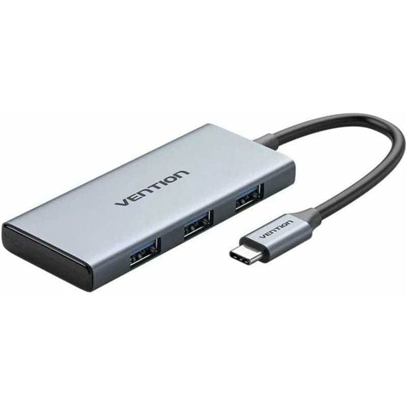 Vention TOOHB station d'accueil Avec fil USB 3.2 Gen 1 (3.1 Gen 1) Type-C Gris - Image 1