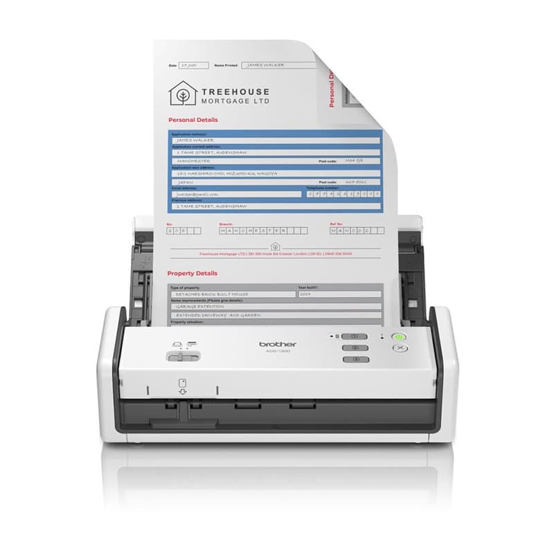 Brother ADS-1300 Scanner ADF 1200 x 1200 DPI A4 Blanc - Image 1