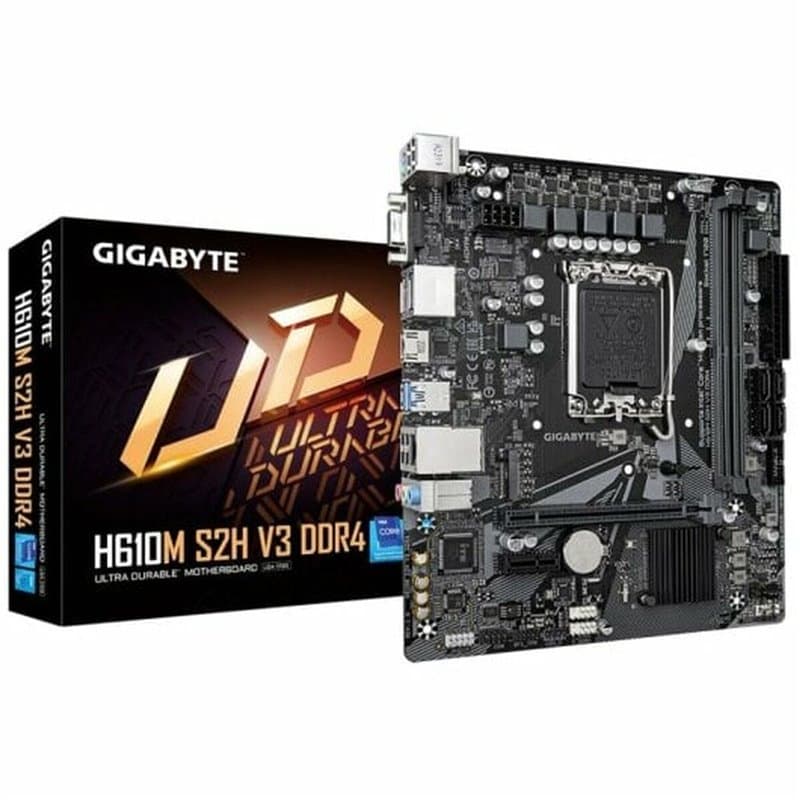 Gigabyte H610M S2H V3 DDR4 carte mère Intel H610 Express LGA 1700 micro ATX - Image 1