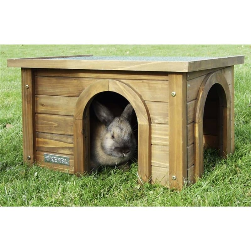Kerbl Cabane pour rongeurs 45x32x27 cm Bois vitrifié - Image 1