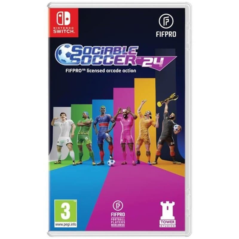 Jeu vidéo pour Switch Just For Games Sociable Soccer 24 (FR) - Image 1