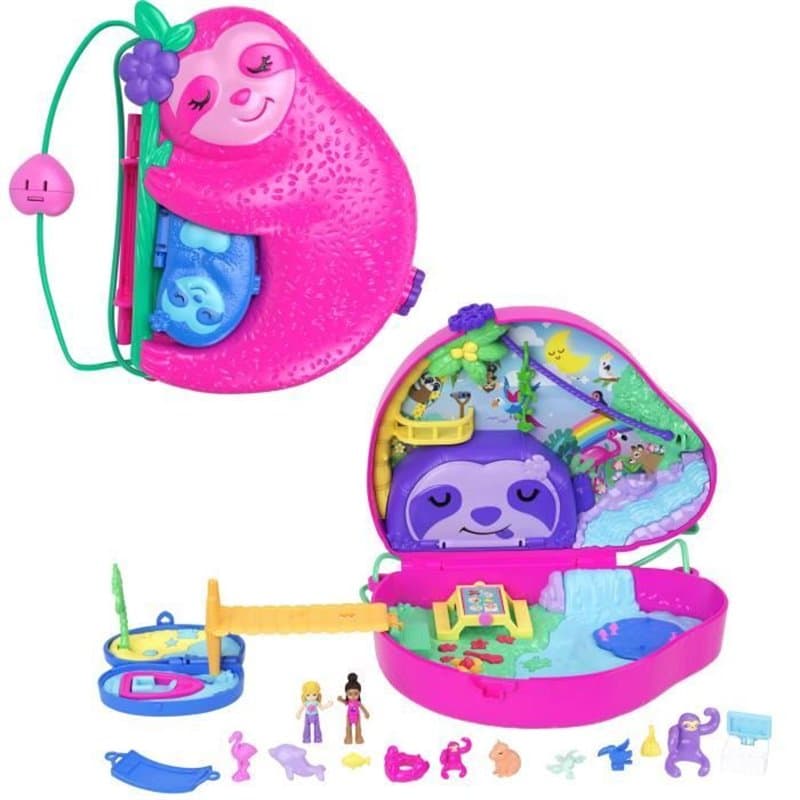 Polly Pocket Coffret 2 en 1 La Famille des Paresseux - Image 1