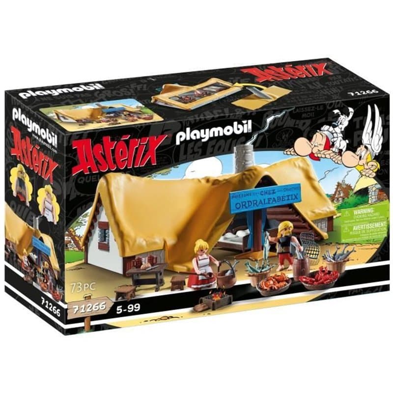 Playset Playmobil Astérix: Ordralfabetix Hut 71266 73 Pièces - Image 1