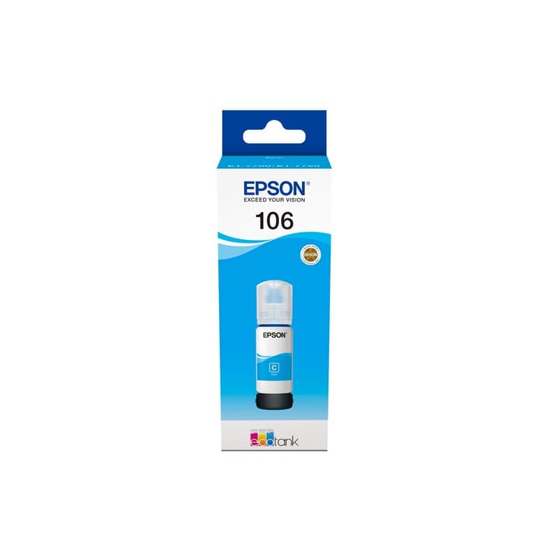 Epson 106 EcoTank Cyan ink bottle - Image 1