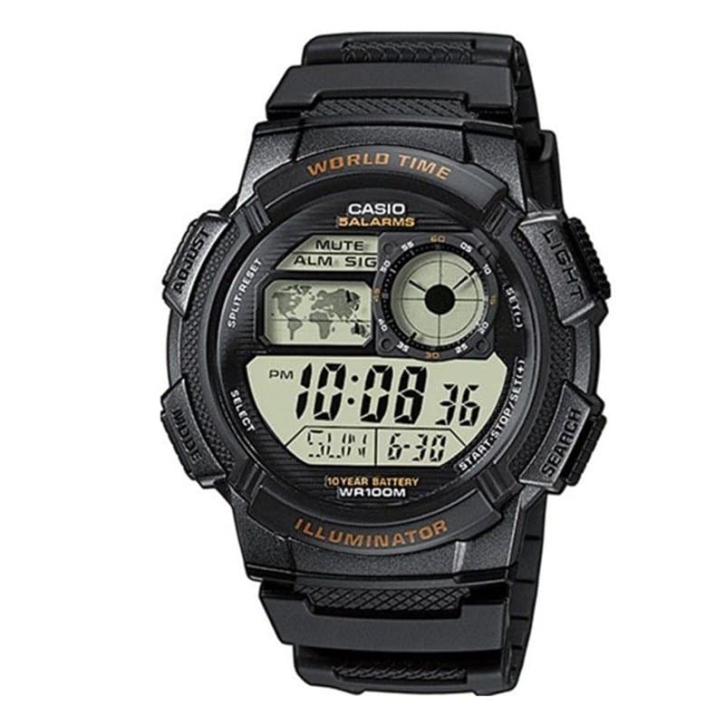 Bracelet d'activités Casio Noir Gris - Image 1