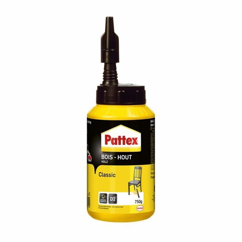 Queue Pattex Classic Transparent Jaune/Noir - Image 1