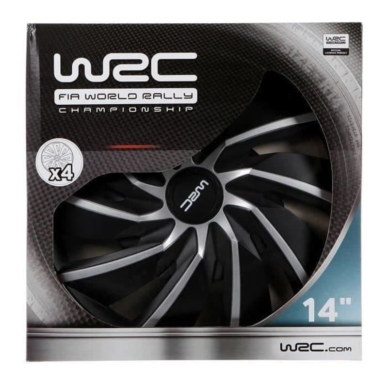 Enjoliveur WRC Turbo Gris Noir/Gris - Image 1