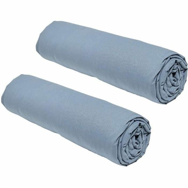 Drap housse TODAY 90 x 190 cm Denim - Image 1