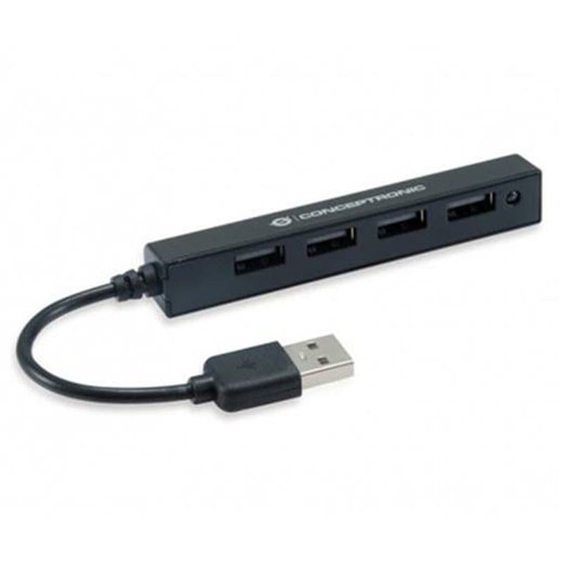 Conceptronic HUBBIES05B hub & concentrateur USB 2.0 480 Mbit/s Noir - Image 1