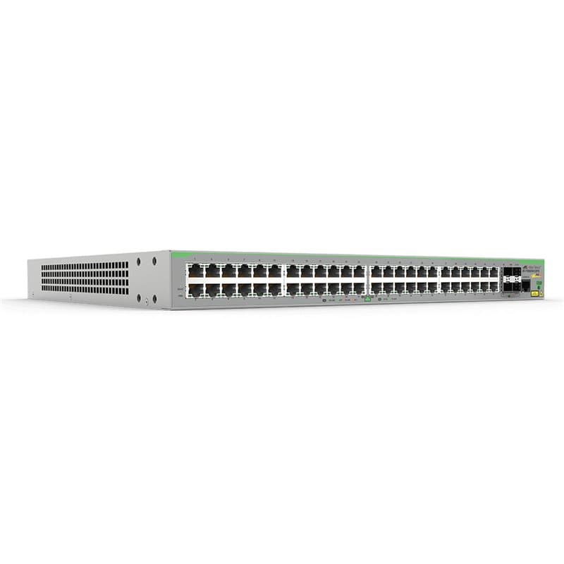 Allied Telesis FS980M/52PS Géré L3 Fast Ethernet (10/100) Connexion Ethernet, supportant l'alimentation via ce port (PoE) Gris - Image 1