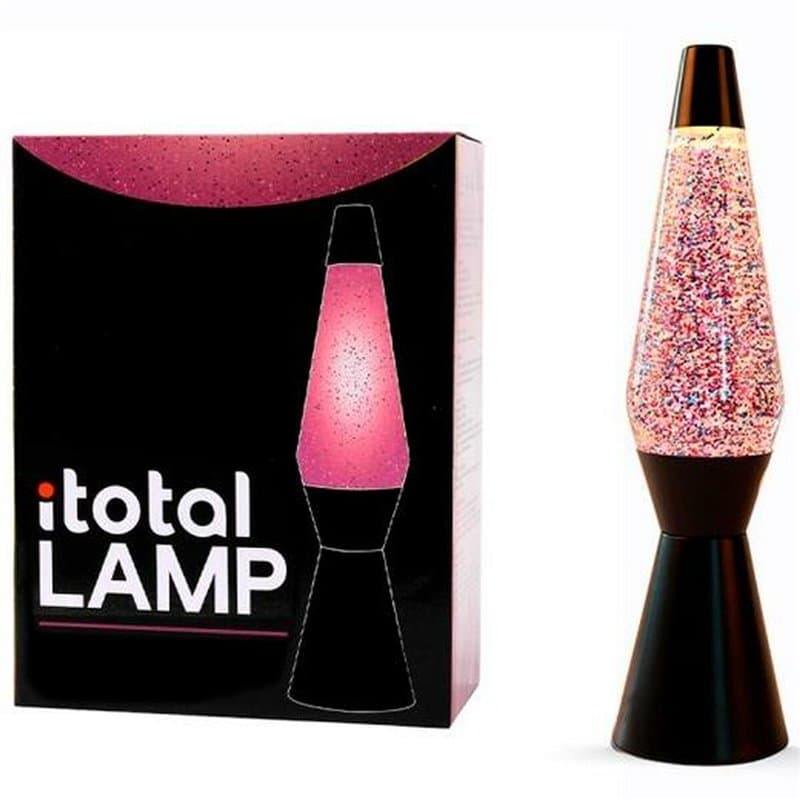 Lampe à Lave iTotal Noir Paillettes 36 cm - Image 1