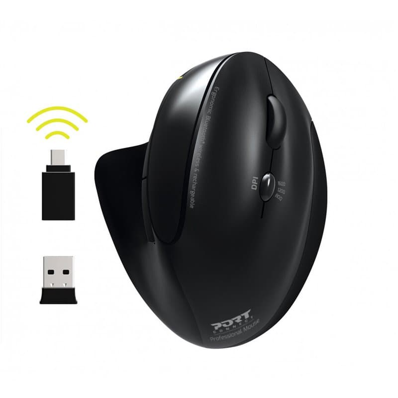 Souris sans-fil Port Designs 900706-BT Noir - Image 1
