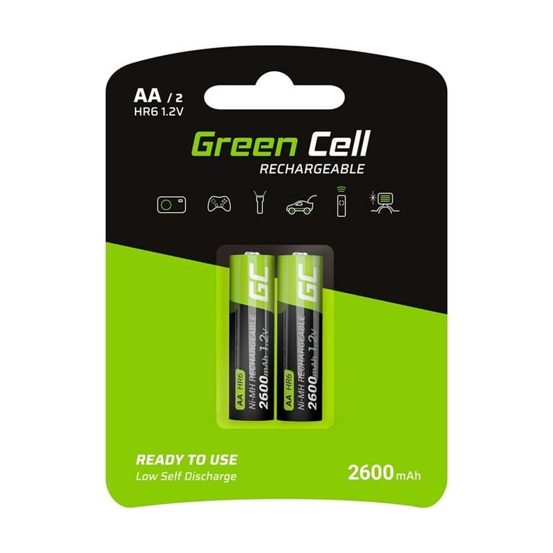 Batterie rechargeable Green Cell GR05 2600 mAh 1,2 V AA - Image 1