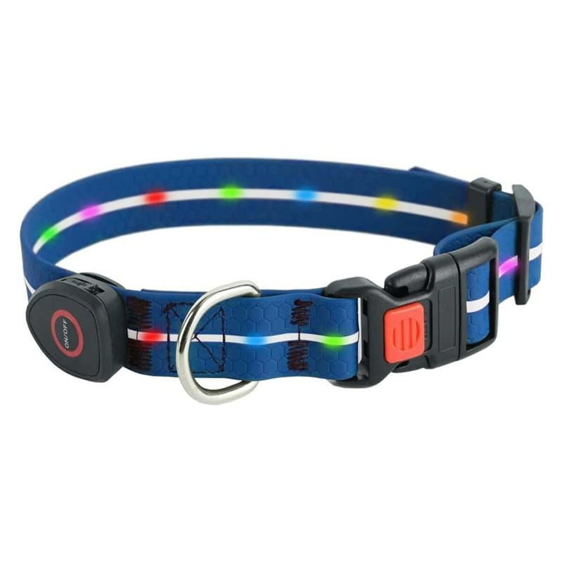 Collier pour Chien Doggy Village MT7113 Bleu 60 cm LED - Image 1