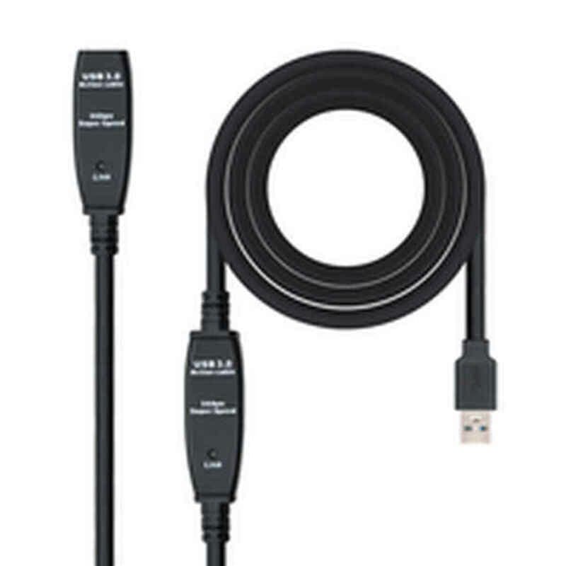 NanoCâble 10.01.0313 câble USB 15 m USB 3.2 Gen 1 (3.1 Gen 1) USB A Noir - Image 1