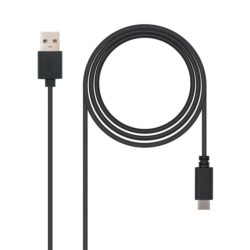 NanoCâble USB 2.0, 0.5m câble USB 0,5 m USB C USB A Noir - Image 1