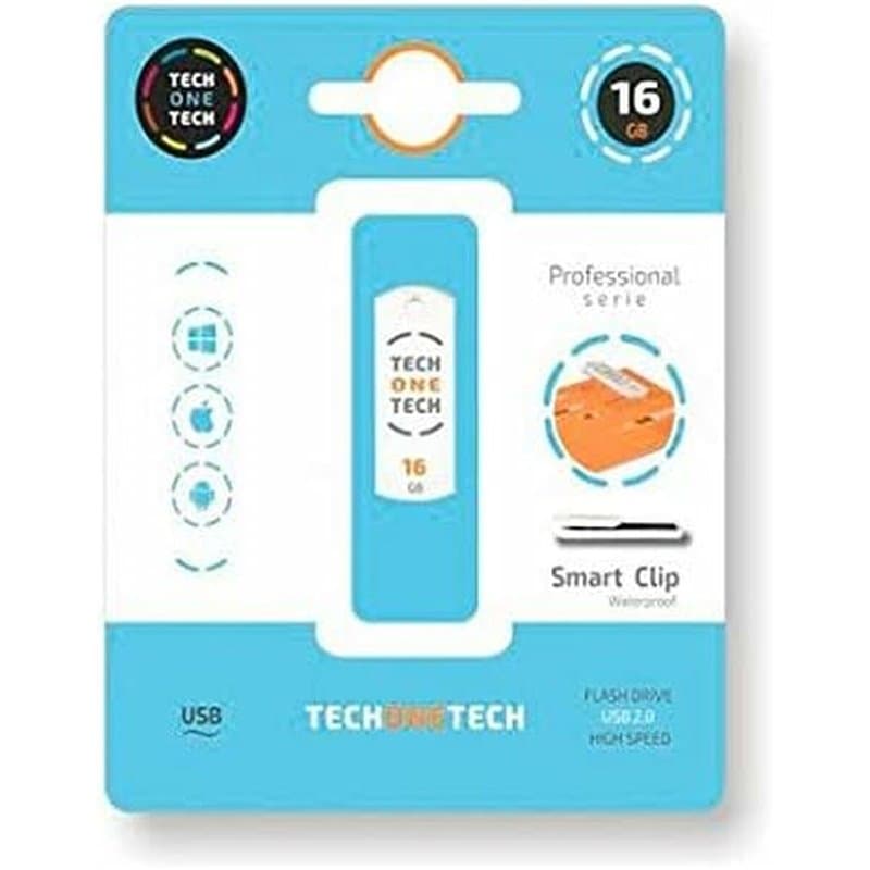 Clé USB Tech One Tech Pro Smart Clip 16 GB - Image 1