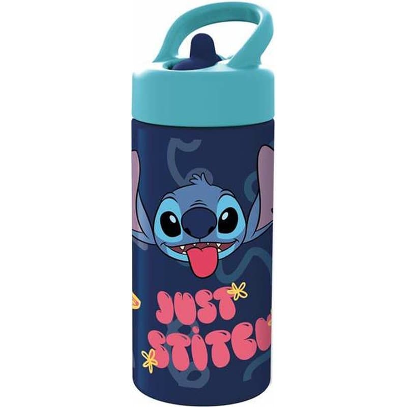 Bouteille Stitch Sweet Bleu Lila PVC 410 ml Enfant - Image 1