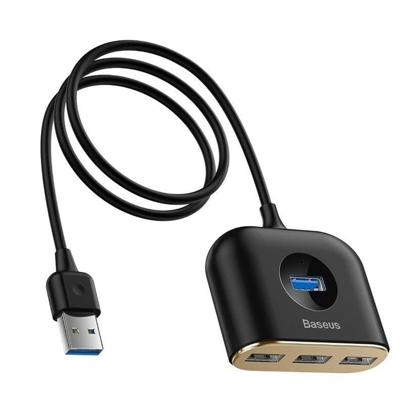 Hub USB Baseus Square round 4-in-1 Noir - Image 1