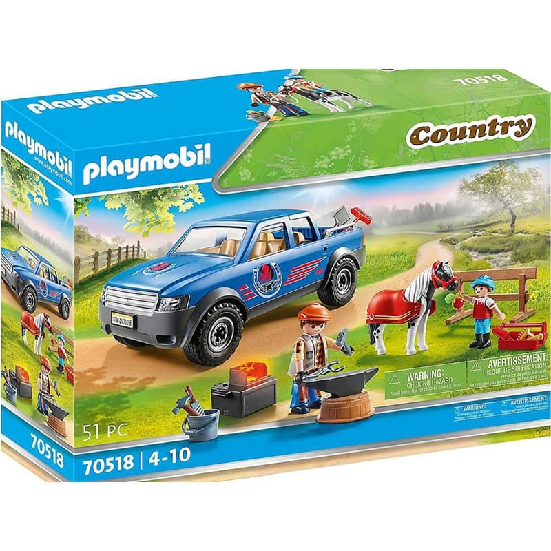 Playmobil Country - Maréchal-ferrant et véhicule 51pcs - Image 1