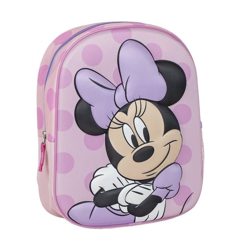 Cartable Minnie Mouse Rose 25 x 31 x 10 cm - Image 1