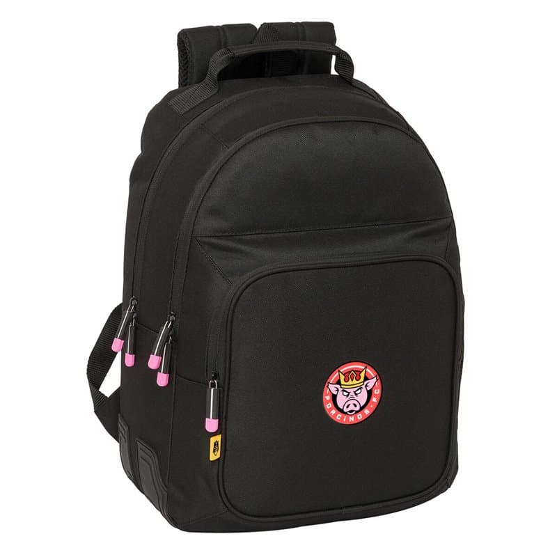 Cartable Kings League Porcinos Noir 32 x 42 x 15 cm - Image 1