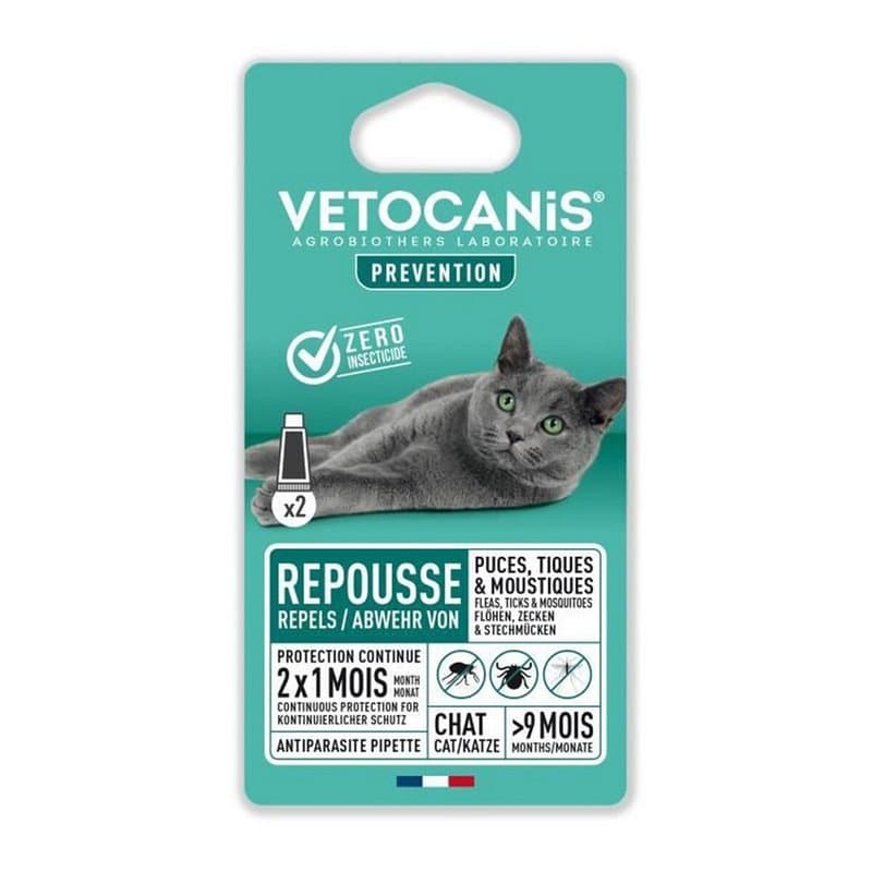 Antiparasites Vetocanis Chat 2 Unités - Image 1