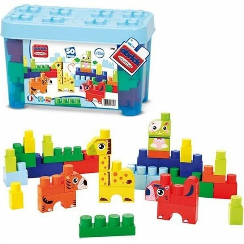 Set de construction Ecoiffier Barrel Animals 50 Pièces - Image 1