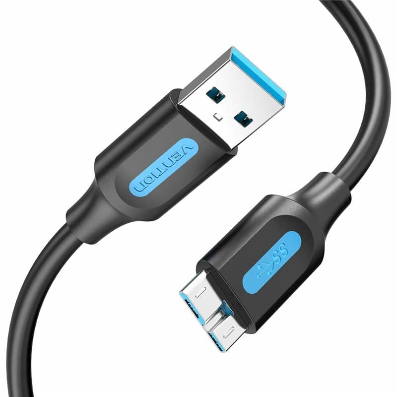 Câble USB Vention COPBG 1,5 m Noir (1 Unité) - Image 1