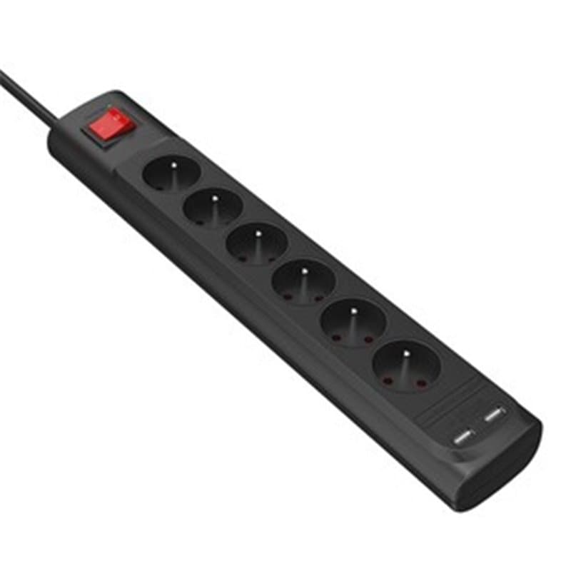 Power Parafoudre Parasurtenseur 6 Ac/2 USB-A Fr - Image 1