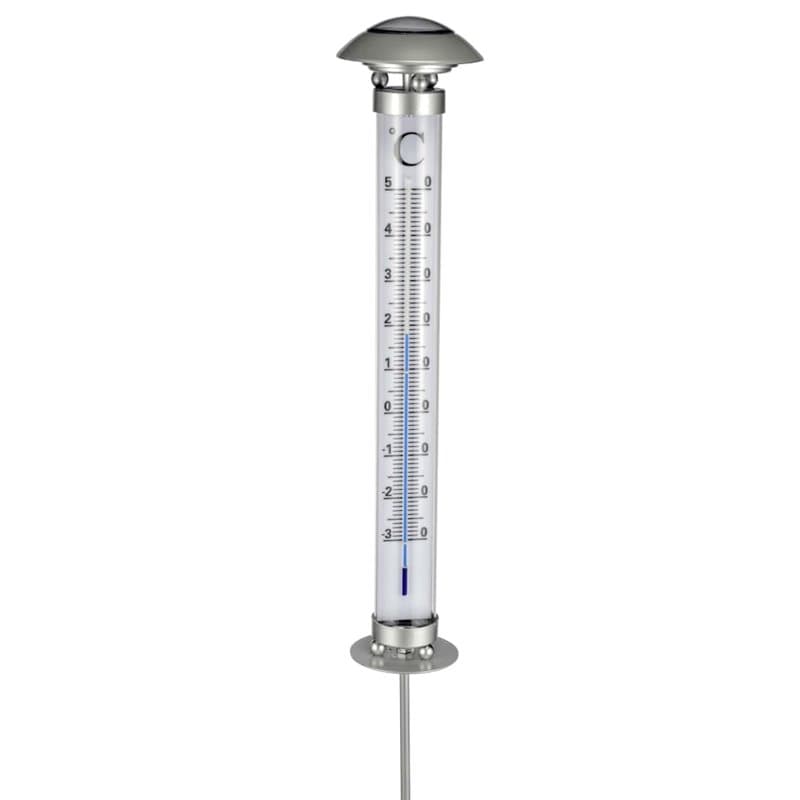HI Lampe solaire de jardin avec thermomètre - Image 1