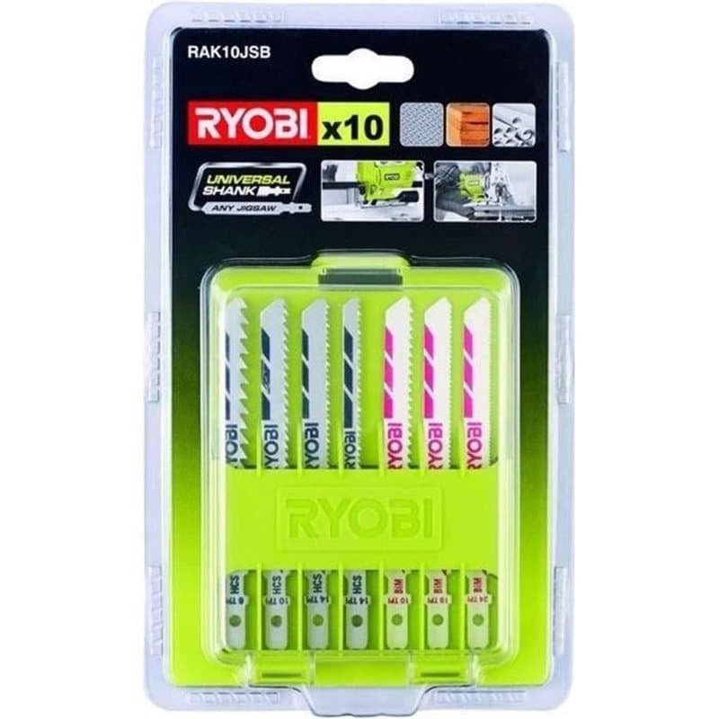 Ryobi Coffret 10 lames pour scie sauteuse 102 mm - Image 1