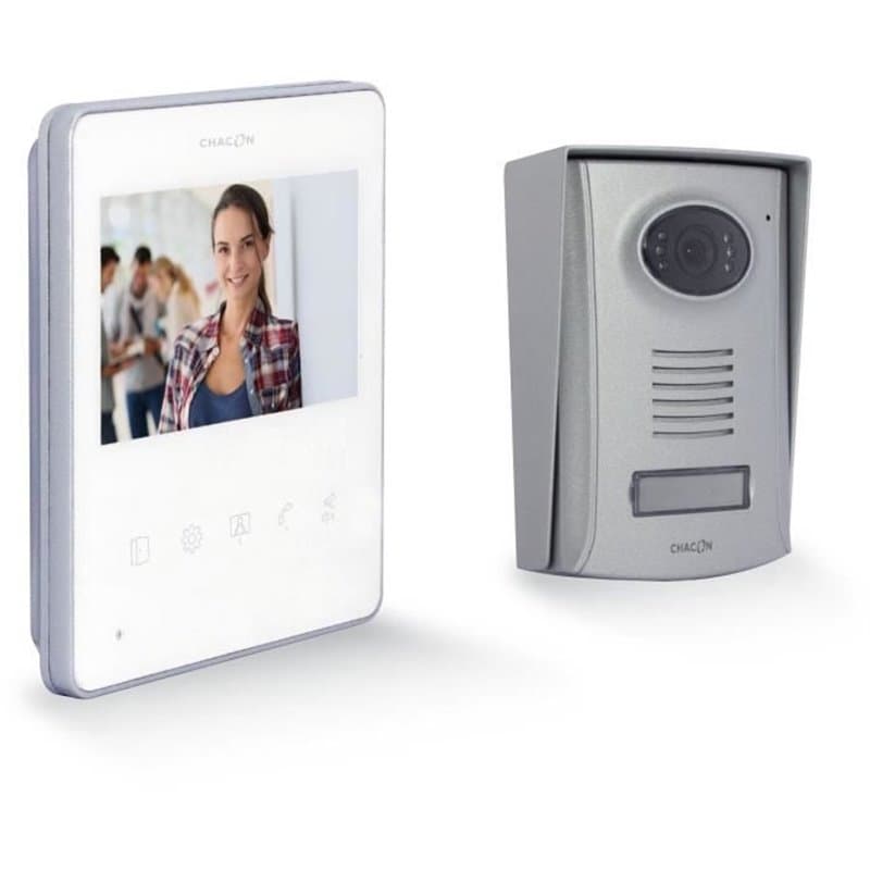 Vidéophone - Chacon - 2 fils - 4,3 - Ultra slim - Blanc - Image 1