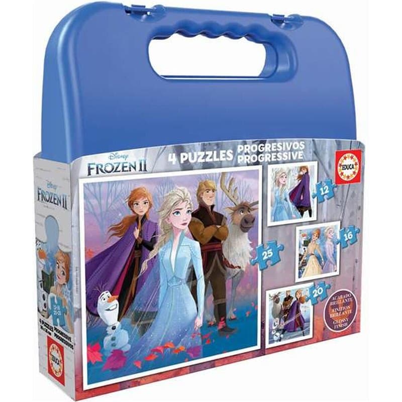 Set de 4 Puzzles Educa Frozen II 73 Pièces - Image 1