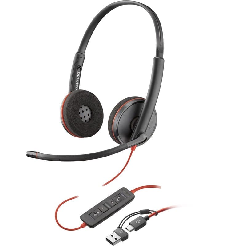Casque Poly 8X228AA Noir - Image 1