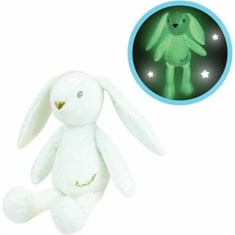 Jouet Peluche Jemini Luminou White Rabbit 20 cm - Image 1
