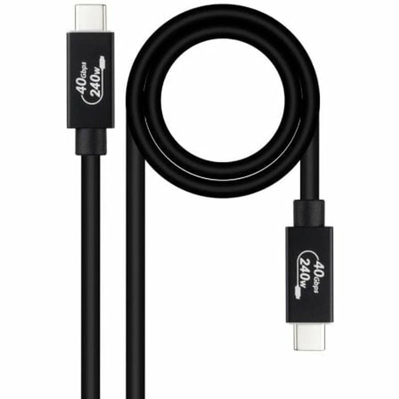 Câble USB NANOCâble 10.01.5002 Noir 1,8 m (1 Unité) - Image 1