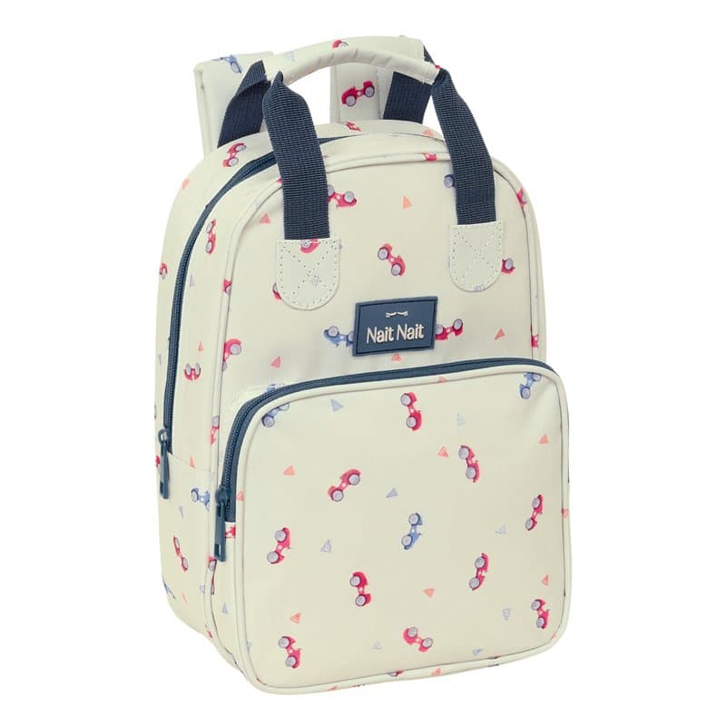 Cartable Coches Beige 20 x 28 x 8 cm - Image 1
